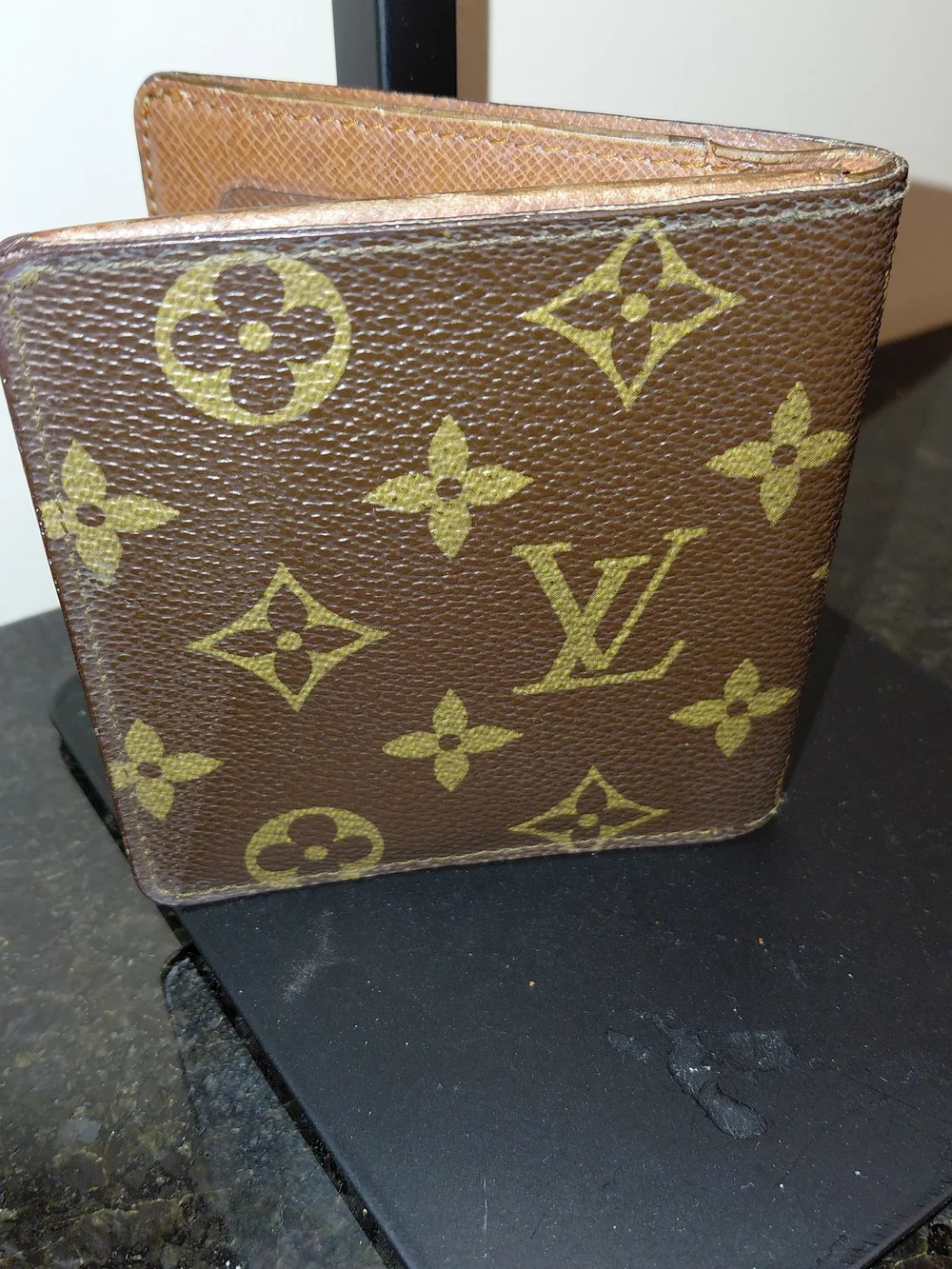 Louis Vuitton Brown Monogram Canvas Card ID Men's Wallet